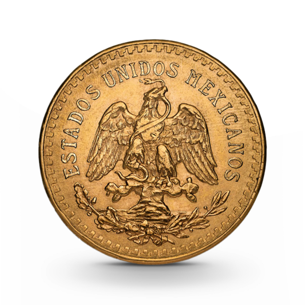 Reverso de la moneda 50 Pesos Mexicanos (Centenario)